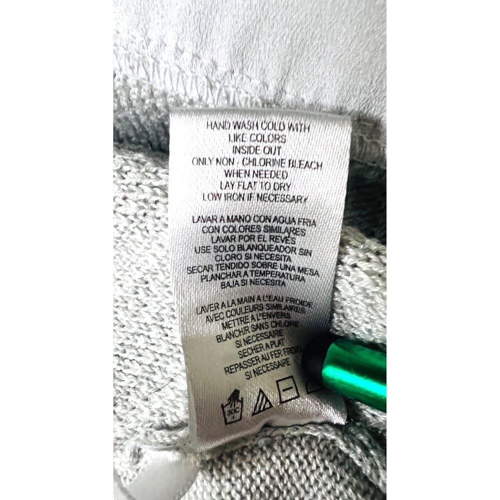 Calvin Klein Womens Light Gray Layered-Look Sweater Large - Picture 6 of 7